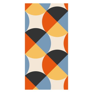 Tapete - Farbige geometrische Abstraktion II